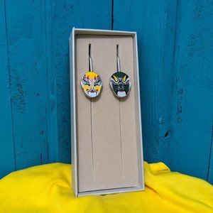 Chinese Opera Mask - Metal Bookmark - 0079